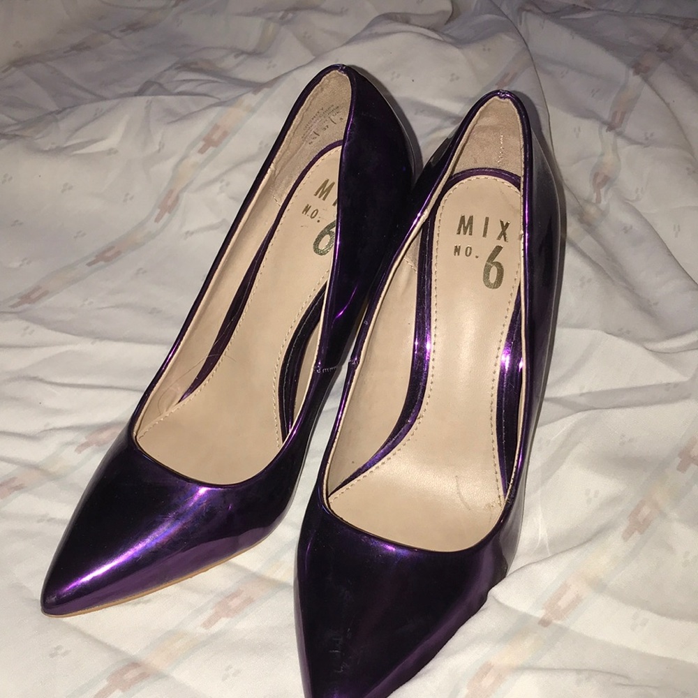 Women’s purple mix no.6 “dignity heels”